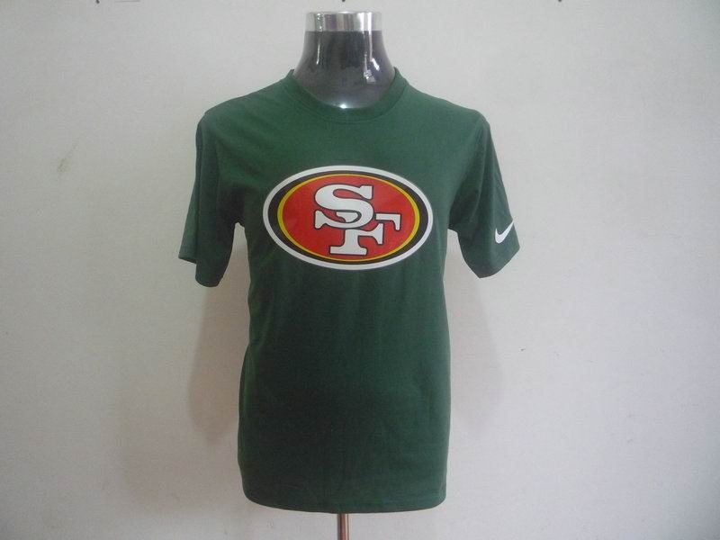 san francisco 49ers sideline legend authentic logo dri-fit t-shirt green2