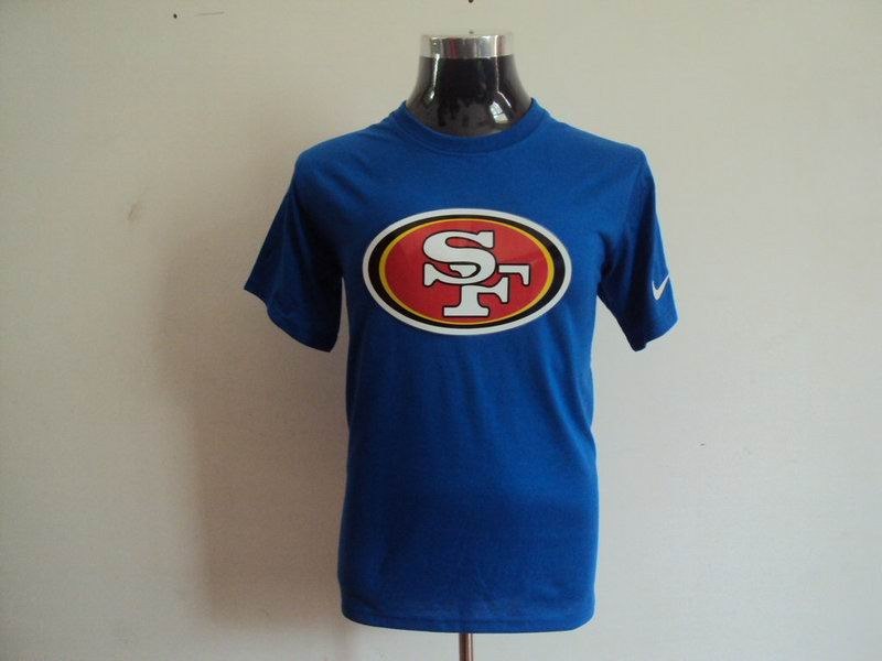 san francisco 49ers sideline legend authentic logo dri-fit t-shirt blue