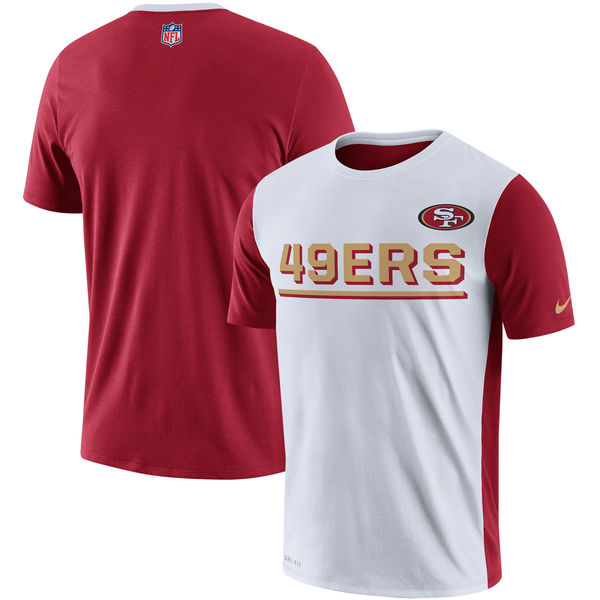 San Francisco 49ers Nike Champ Drive 2.0 Performance T-Shirt White