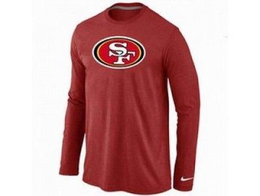 NEW San Francisco 49ers Logo Long Sleeve T-Shirt RED