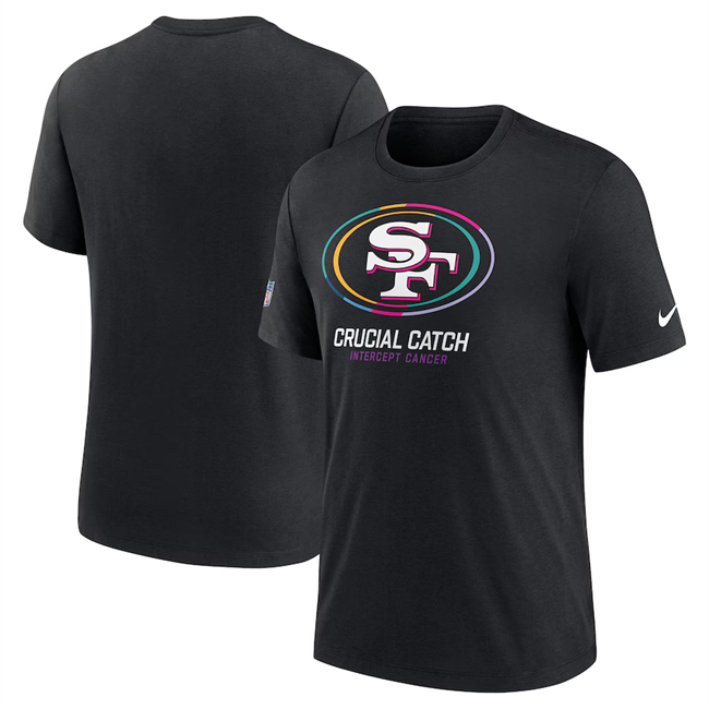 Men's San Francisco 49ers Black 2024 Crucial Catch T-Shirt