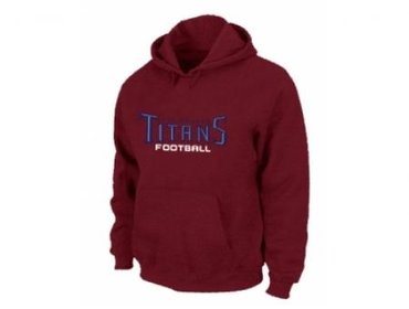 Tennessee Titans Authentic font Pullover Hoodie Red