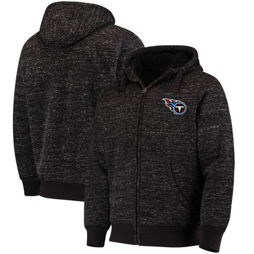 Tennessee Titans G III Sports By Carl Banks Discovery Sherpa Full Zip Jacket Heathered Black