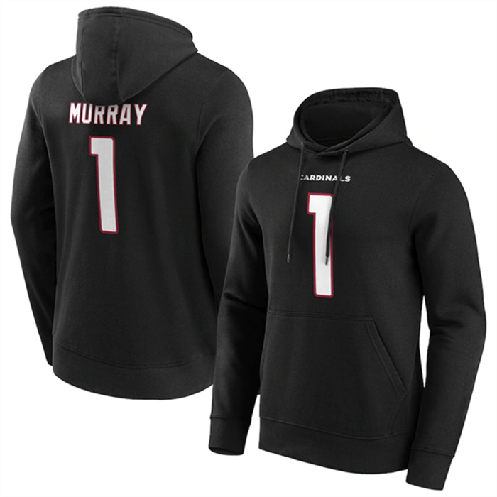 Men's Arizona Cardinals #1 Kyler Murray Black Hoodie