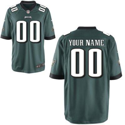 Youth NEW Philadelphia Eagles Customized Game Team Color Jerseys