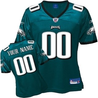 philadelphia eagles women customized green jersey