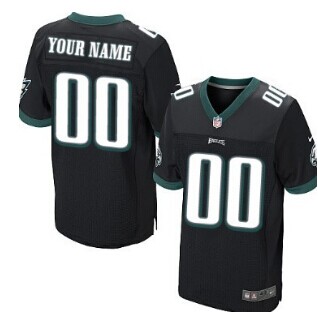 Nike Philadelphia Eagles Customized Black Elite Jersey