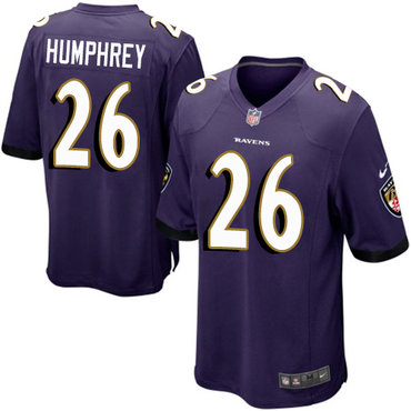 Nike Ravens #26 Marlon Humphrey Purple Team Color Youth Stitched NFL New Elite Jersey