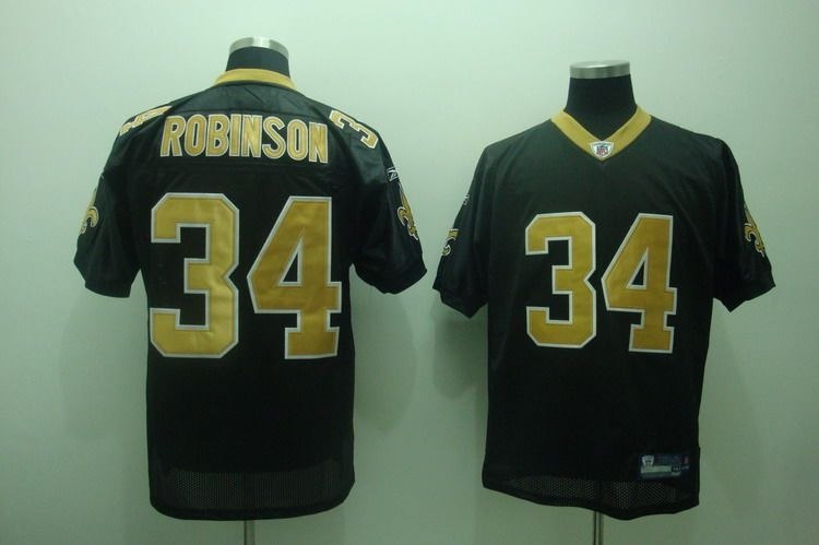 new orleans saints #34 robinson black xliv 2010 superbowl