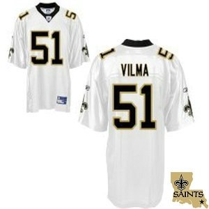 # new orleans saints 51# vilma white team patch