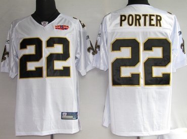 nfl jerseys new orleans saints 22# porter white[2010 superbowl]