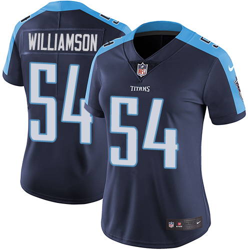 Nike Titans #54 Avery Williamson Navy Blue Alternate Women's Stitched NFL Vapor Untouchable Limited Jersey