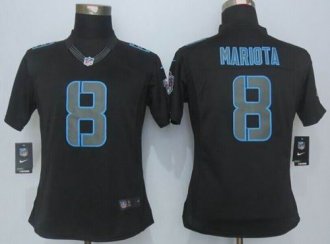 Women Nike Titans #8 Marcus Mariota Black Impact Stitched NFL Limited Jersey