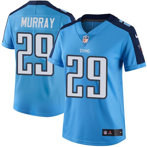 Nike Titans #29 DeMarco Murray Light Blue Team Color Women's Stitched NFL Vapor Untouchable Limited Jersey