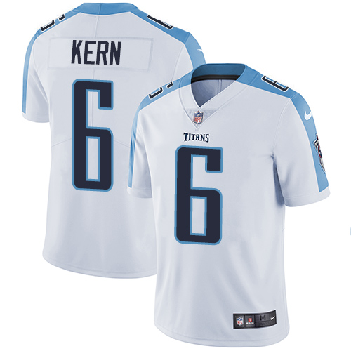 Nike Titans #6 Brett Kern White Youth Stitched NFL Vapor Untouchable Limited Jersey