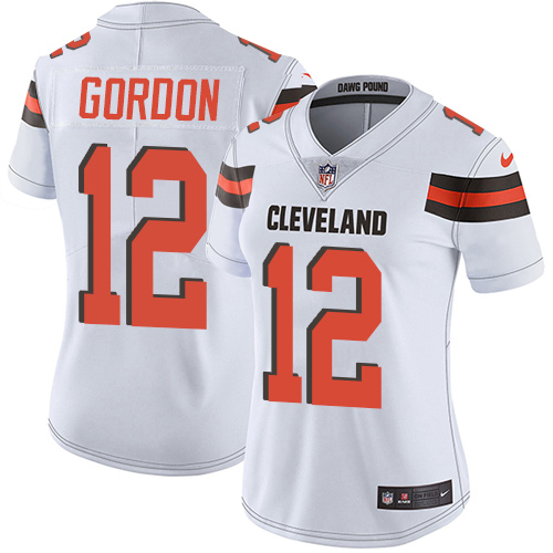 Nike Browns #12 Josh Gordon White Women's Stitched NFL Vapor Untouchable Limited Jersey - 副本