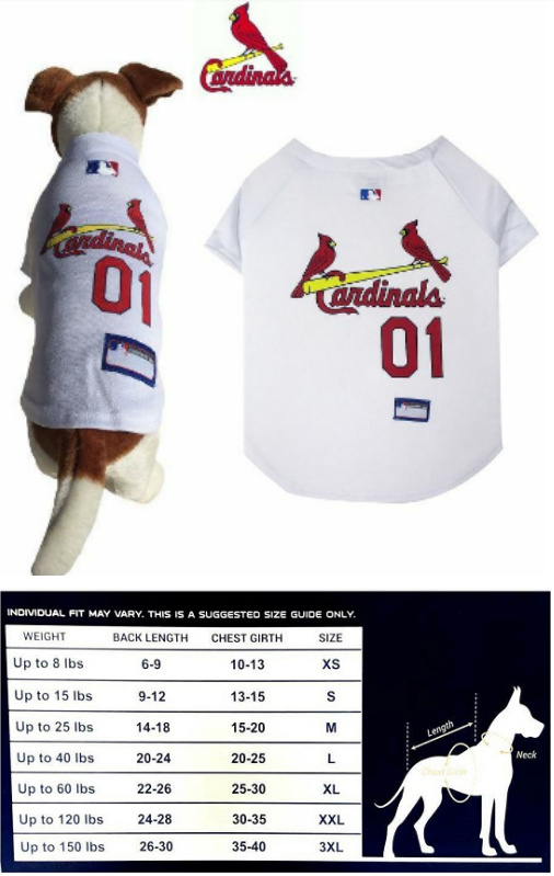 St. Louis Cardinals Custom Stitched Dog Jersey(Pls Check Description For Details)