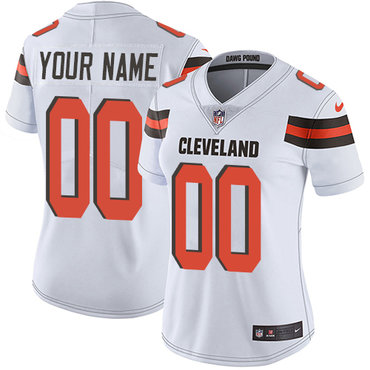 Nike Limited White Road Women's Jersey NFL Cleveland Browns Vapor Untouchable Customized jerseys