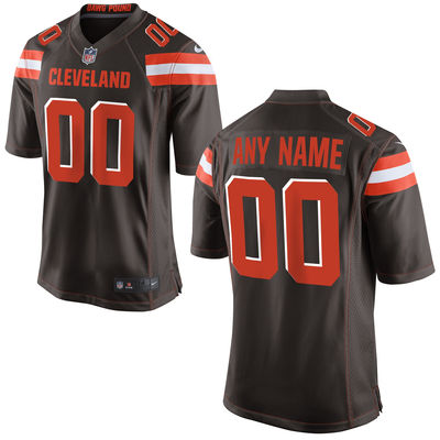 Youth Cleveland Browns Nike Brown Custom Game Jersey