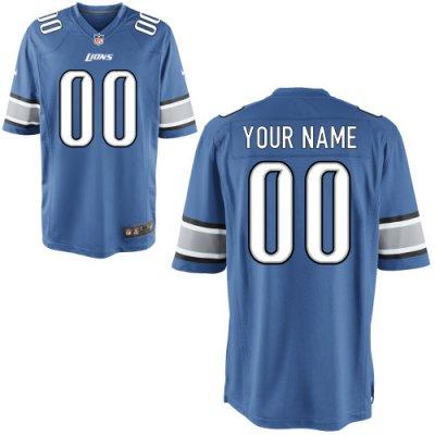 Youth NEW Detroit Lions Customized Game Team Color Jerseys