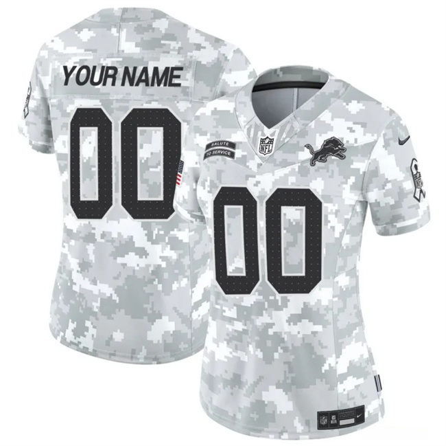 Women's Active Player Custom 2024 F.U.S.E Arctic Camo Salute To Service Limited Stitched Jersey(Run Small)