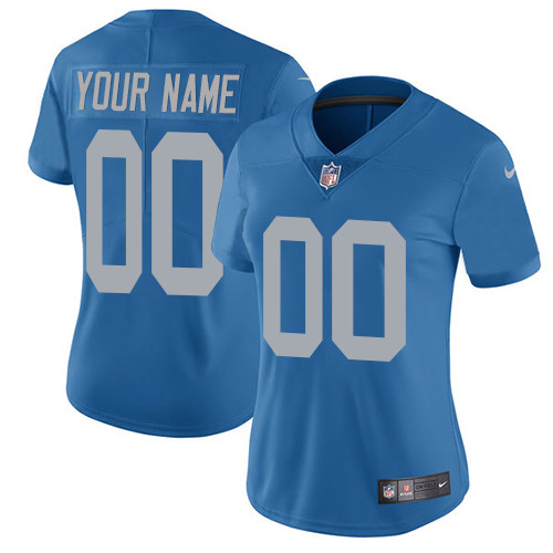 Nike Detroit Lions Limited Blue Alternate Women's Jersey NFL Vapor Untouchable Customized jerseys