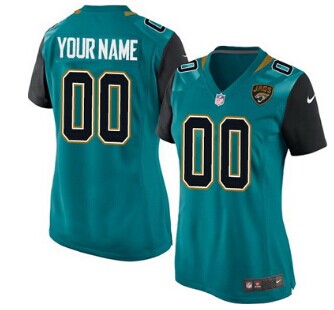 Women's Nike Jacksonville Jaguars Customized 2013 Green Jersey