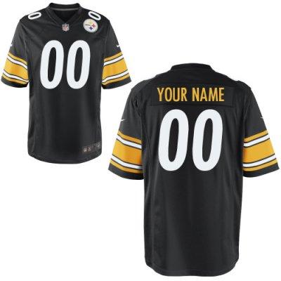 Youth NEW Pittsburgh Steelers Customized Game Team Color Jerseys