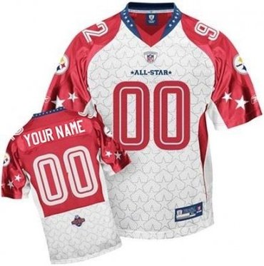 customized pittsburgh steelers jersey 2010 pro bowl afc football jersey