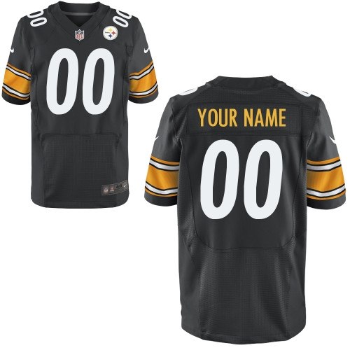 men's pittsburgh steelers customized elite team color jerseys