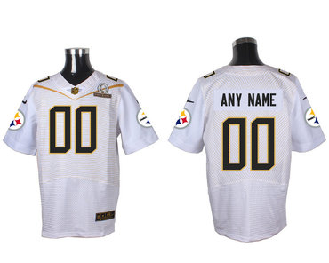 Nike NFL Pittsburgh Steelers 2016 PRO BOWL White Men's Stitched Elite Customized Jersey