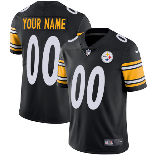 Nike NFL Pittsburgh Steelers Vapor Untouchable Customized Limited Black Home Youth Jersey