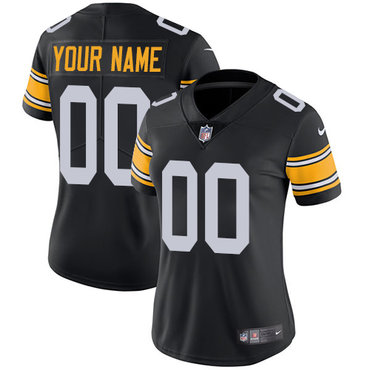 Nike NFL Pittsburgh Steelers Vapor Untouchable Customized Limited Black Alternate Women's Jersey