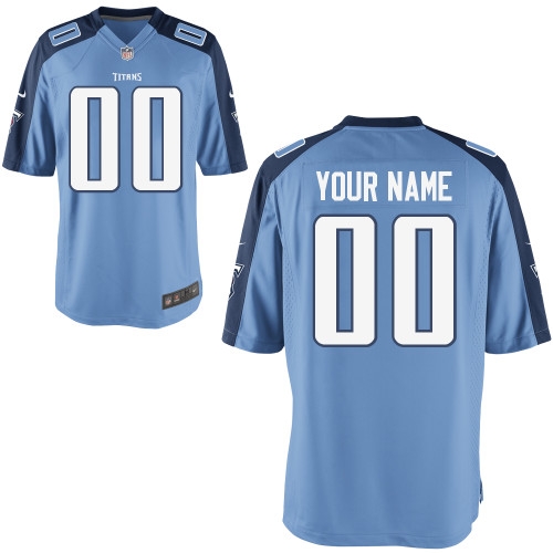 men's tennessee titans customized game team color jerseys