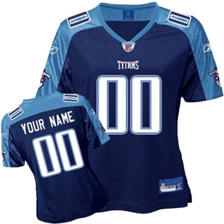 tennessee titans women customized dark blue jersey