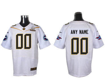 Nike NFL Tennessee Titans 2016 PRO BOWL White Men's Stitched Elite Customized Jersey