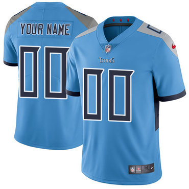 Nike NFL Tennessee Titans Vapor Untouchable Customized Limited Light Blue Alternate Men's Jersey