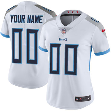 Nike NFL Tennessee Titans Vapor Untouchable Customized Elite White Road Women's Jersey