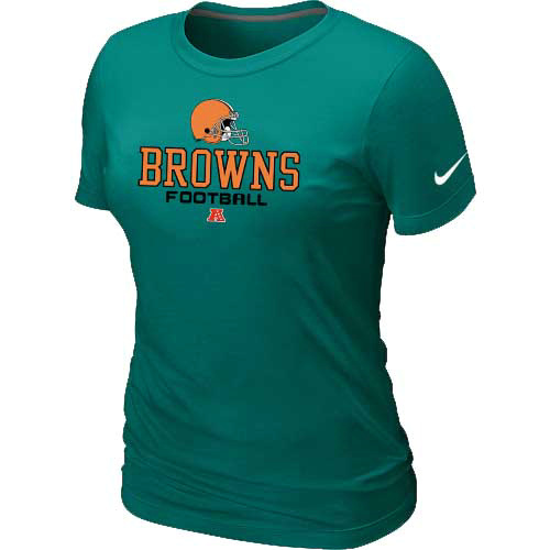 Women Cleveland Browns light Green T-Shirt