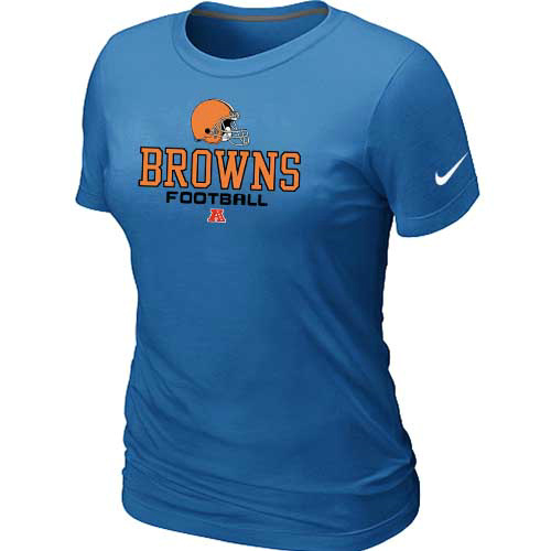 Women Cleveland Browns light blue T-Shirt