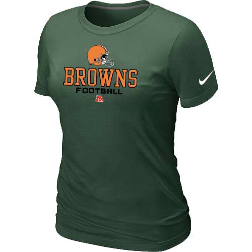 Women Cleveland Browns Deep Green T-Shirt