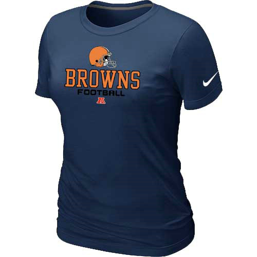 Women Cleveland Browns Deep Blue T-Shirt