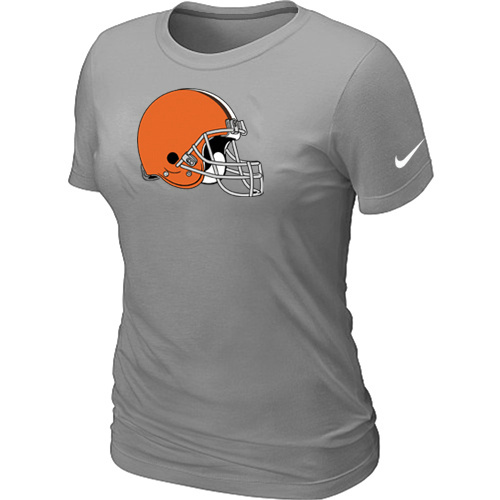 Women Cleveland Browns L.Grey T-Shirts