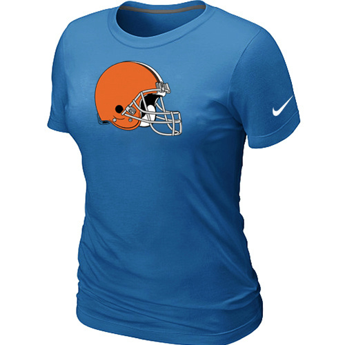 Women Cleveland Browns L.blue T-Shirts