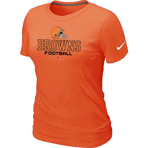 Women Cleveland Browns Orange T-Shirt