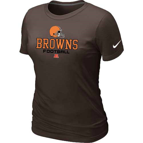 Women Cleveland Browns Brown T-Shirt