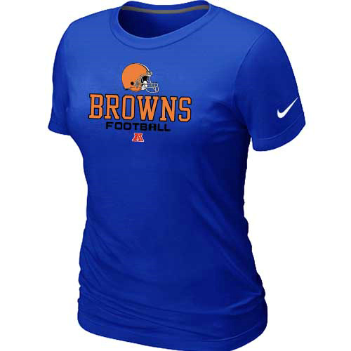 Women Cleveland Browns Blue T-Shirt