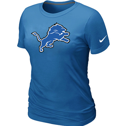 Women Detroit Lions L.blue T-Shirts