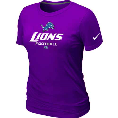 Women Detroit Lions Purple T-Shirt