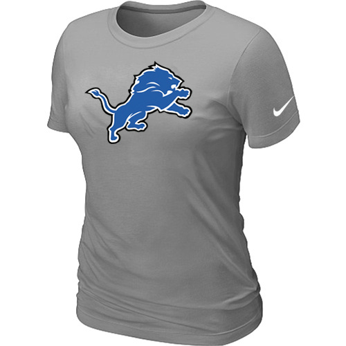 Women Detroit Lions L.GreyT-Shirts